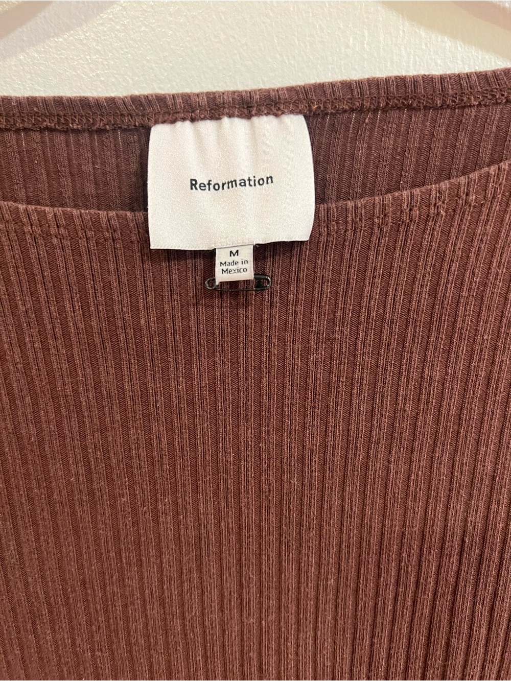 Reformation Ribbed Long-Sleeve Top - Picture 4 of 5